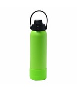 Aquatix Double Wall Insulated 32 Ounce Lime Bottle with Silicon Shock Sc... - £20.98 GBP