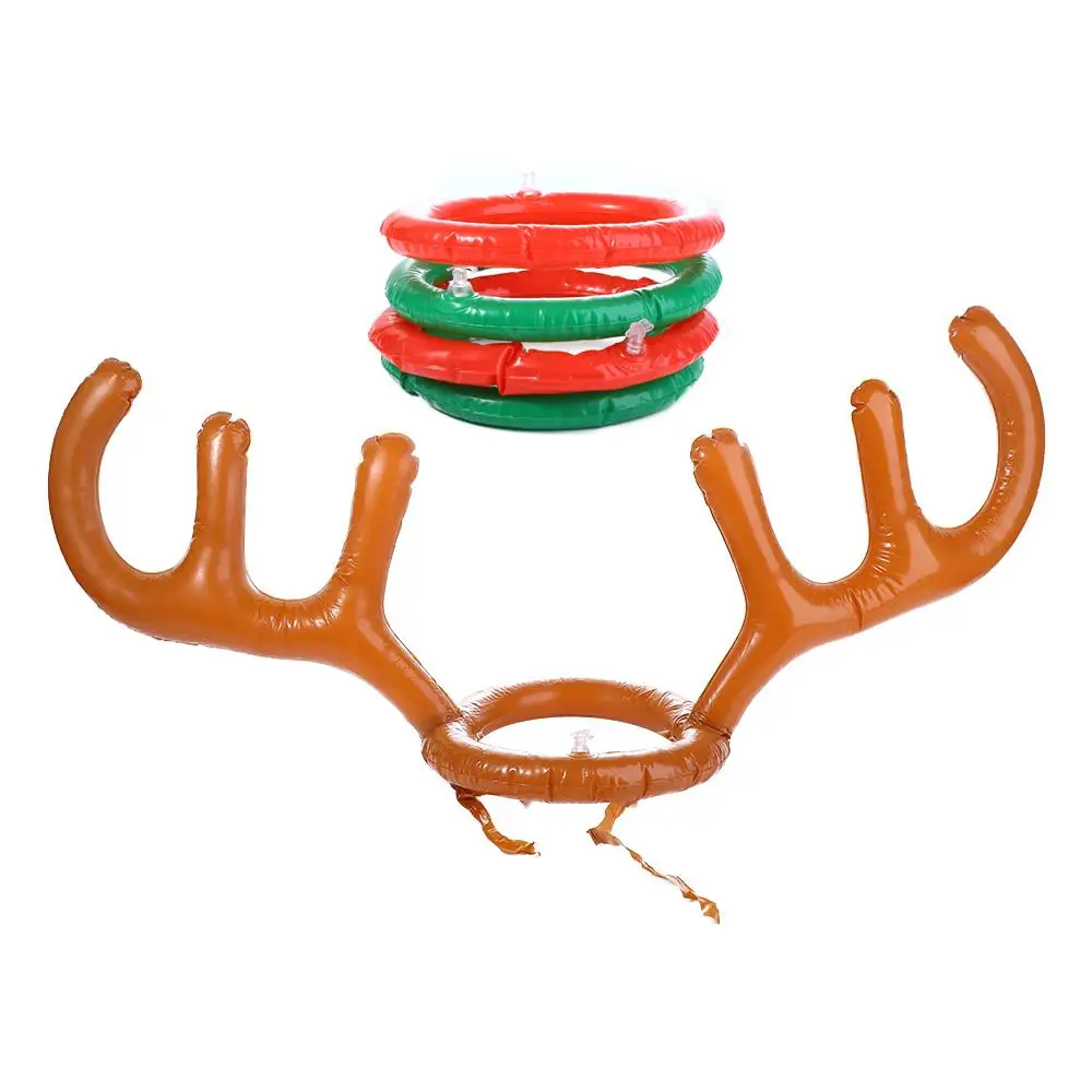 Kids Home Festival New Year Gift Ring Toss Reindeer Christmas Headband - £9.23 GBP