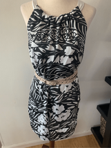 White House black market black and white dress size small - $19.80