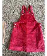 Cynthia Rowley 3T Toddler Girl Dress Velvet Overall Lined Gold Detail - $176.81 MXN