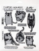 Stampers Anonymous CLING RBBR STAMP SET SNARKY CAT, us:one size - £18.08 GBP