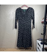 Lauren Ralph L. Womens Empire Waist Flare Stretch Midi Dress 3/4 Sleeve ... - $32.95