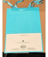 1 Blank Blue Gift Bag  7.09375&quot; X 3.9375&quot; X 10.03125&quot; *NEW* s1 - $6.99