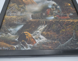 Completed R/R Train Puzzle Framed TED BLAYLOCK Signed 1996 Telluride Homecoming image 6