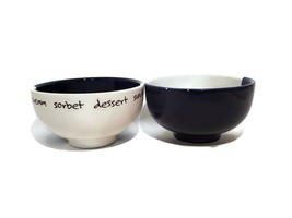 Pier 1 One Sorbet DESSERT Ice Cream Soup Cereal Bowls Made Italy Lot of 2 READ - £9.98 GBP