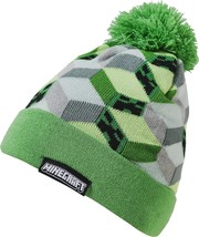 Cozy Minecraft Green Unisex Kids Beanie – Soft Polyacrylic Hat for Young... - $378.90 MXN