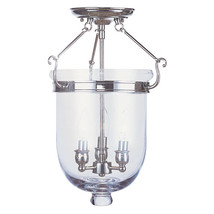 Livex 3 Light Ceiling Mount in Polished Nickel - $8,289.67 MXN