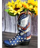 Patriotic Blue Western Stars American Hero Great Seal Eagle Cowboy Boot ... - €34,08 EUR
