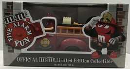 VTG M&M's Red's Firehouse Fire Truck Candy Dispenser Limited Edition Collectible - $46.74