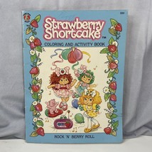 Vintage 1992 Strawberry Shortcake Coloring and Activity Book Rock &#39;N&#39; Berry Roll - £21.83 GBP