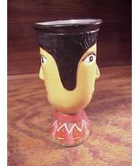 Ceramic Decorative 2-Faced Cup, 5 3/4 inches tall - £7.02 GBP