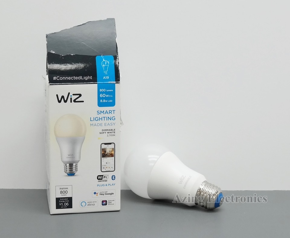 WiZ 603548 A19 Smart LED Soft White Bulb - White 9290024498 - $9.99