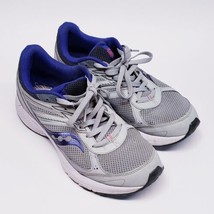 Saucony Womens Cohesion 14 Grey/Purple Running Shoes Sneakers Size 10- S10628-4 - £20.48 GBP