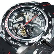 L black top luxury brand winner automatic skeleton watch men sport classic rubber strap thumb200