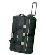 30&quot; Rolling Wheeled Duffel Bag  8391 Luggage Black  Wheels Duffelbag Travel - $40.61 CAD