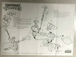 TEENAGE MUTANT NINJA TURTLES vintage Sewer Seltzer Cannon sheet (1990) P... - $9.89