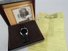 vintage digital watch 1976 FAIRCHILD P-200 red CASE + MANUAL + PAPERS 27mm - $84.14