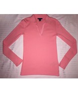 TOMMY HILFIGER Barbie Pink TOP Size: XS (EXTRA SMALL) New SHIP FREE Long... - £54.51 GBP