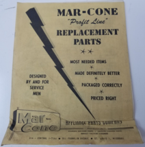 Mar-Cone Profit Line Appliance Parts 1950 Catalog Designed for Service Men - £14.92 GBP
