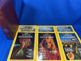 National Geographic Magazine JAN-JUNE 1987 with Faux Leather Case - £17.90 GBP