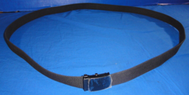 Military Army Navy Rotc Black Web Belt 67 Inch Asjustable Stabrite Black Buckle - $13.76