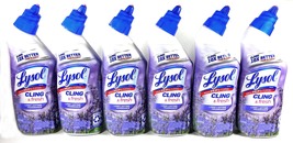 Lysol Cling And Fresh Toilet Bowl Gel Cleaner Lavender Fields, 8 fl oz (6 Count) - £19.50 GBP