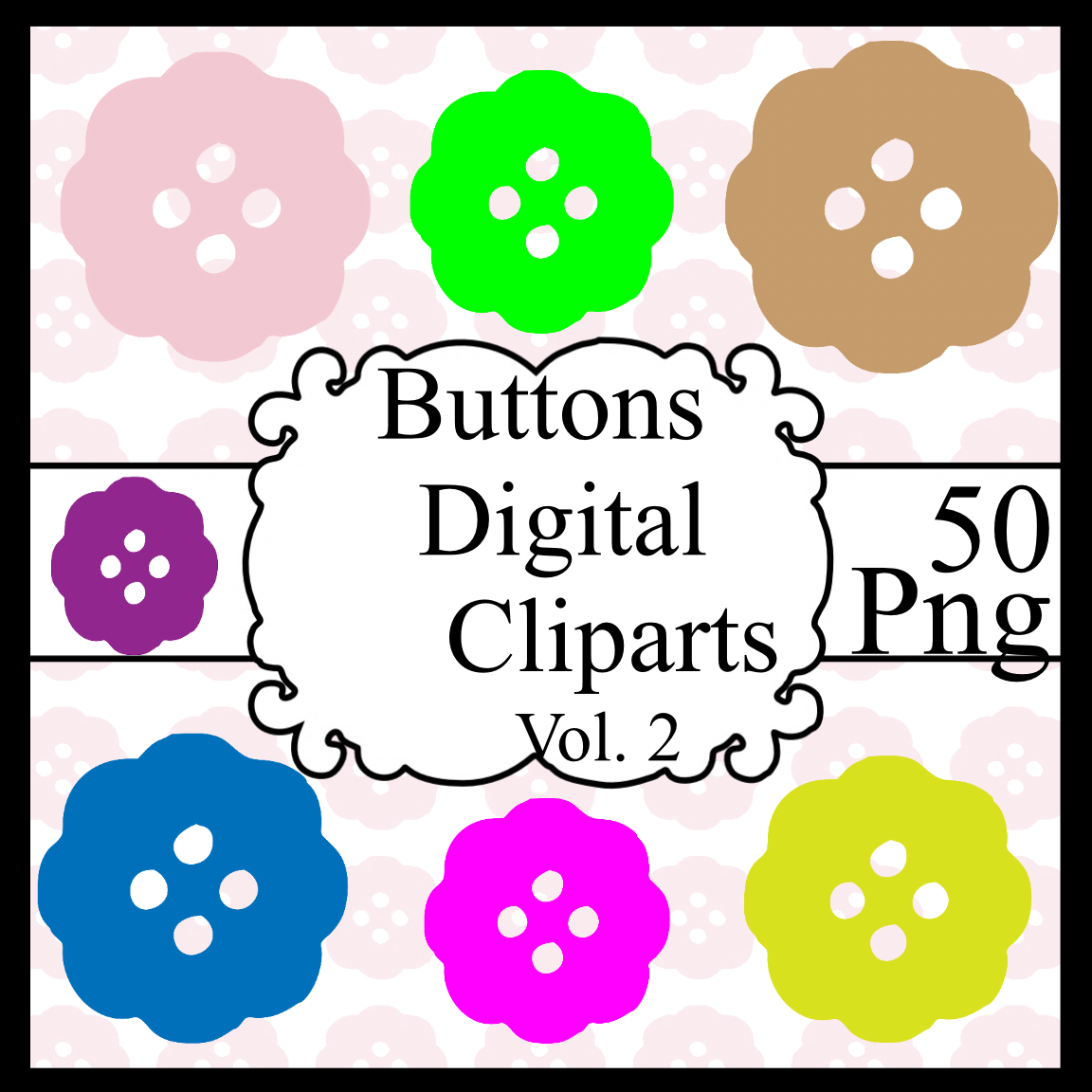 Primary image for Buttons Digital Cliparts Vol. 2