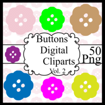 Buttons Digital Cliparts Vol. 2 - $1.25