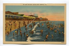 Surf Bathing Ocean View Norfolk Virginia - $0.99