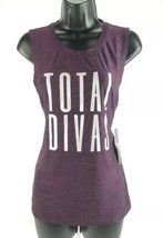 Tapout Womens Activewear Purple Tank Top Sz S Workout  Silver &quot;Total Divas&quot; - £10.05 GBP
