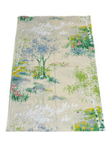 Vintage Burlington Fitted Sheet Nature Trees Cottagecore Floral 66x96 Tw... - $46.74
