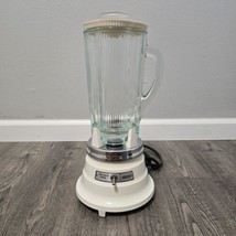 Waring Commercial Blender 51BL25 Fifty Years of Quality WHITE Glass WORKS ! - $49.87