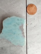 Atlantis Dolphin Stone Larimar Natural Authentic Slab Rough Blue Gem Sto... - £28.40 GBP