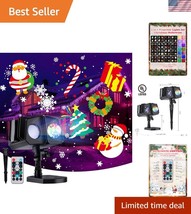 Waterproof 26 Effects LED Projector Lights with Remote for Festive Celeb... - $52.50