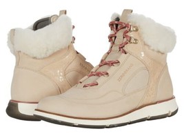 Cole Haan Women 4.Zerogrand Leather Hiker Waterproof Oat Suede W22529 - £64.10 GBP+