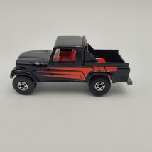 Hot Wheels 1982 Jeep Scrambler Pick Up Truck Black / Red Blackwall 4x4 - £4.65 GBP