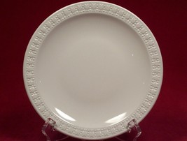3 CENTURA Corning Dinner Plates Classic White Tulips Rim 10.5&quot; White House china - $78.21