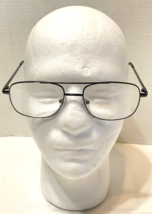 Vintage Foster Grant Mens Large Round Lens Eyeglass Gun Metal RR51 Frames 57 18  - £19.13 GBP