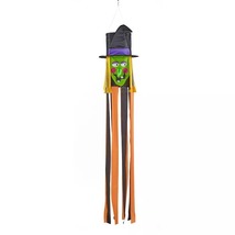 4 1/2 Foot Wicked Witch Halloween Garden Hanging Streamer Windsock - £44.01 GBP