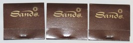 Three Vintage Sands Hotel &amp; Casino Las Vegas NV Matchbooks, White Matches - €8,43 EUR