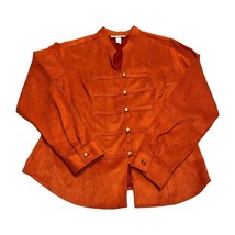 Dressbarn Blazer Long Sleeve Button Front Burnt Orange Women’s Size Medium - £26.24 GBP