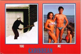 You Me Caribbean Girls Postcard Risque 90&#39;s 80&#39;s snow beach things are tough - £7.69 GBP