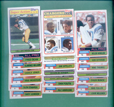 1981 Topps San Diego Chargers Football Set  - £5.97 GBP