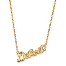 SS w/GP MLB  Detroit Tigers Small "Detroit" Pendant w/Necklace - £58.92 GBP
