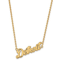 SS w/GP MLB  Detroit Tigers Small &quot;Detroit&quot; Pendant w/Necklace - £58.73 GBP