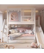 Beautiful Girl Pink Children Bed Large Storage Space Cute Princess Child... - £4,002.15 GBP+