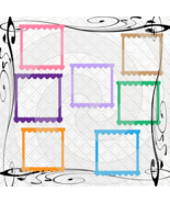 Frames 103a-Digital Clipart-Art Clip-Gift Cards-Heart-PNG-Banner-Gift Ta... - $91.32 MXN