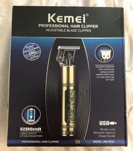  Kemei Hair Trimmer Rechargeable Electric Hair Clipper KM-1974C Dragon Handle - £23.94 GBP