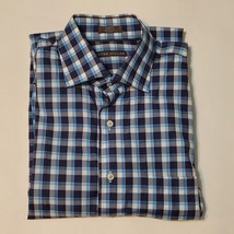 Peter Millar Men Dress Shirt Size M (15.5&quot;-23&quot;x33&quot;x25&quot;) Slim Fit - $58.15
