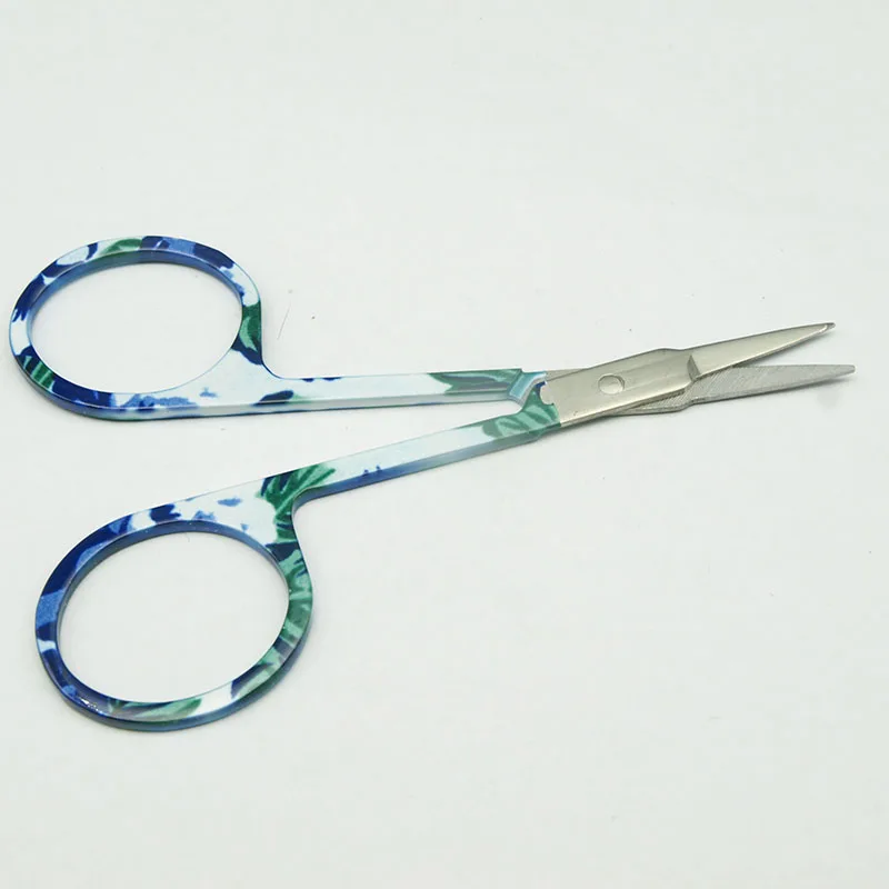 Sporting 1pcs Green pattern Double eyelid stick Scissor Manicure For Nails Eyebr - £23.89 GBP